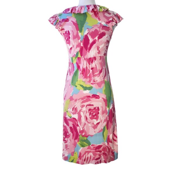 Lilly Pulitzer Clare Dress in First Impressions Hotty Pink Print - Picture 4 of 9
